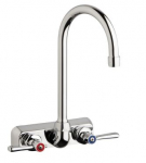 Chicago Faucets W4W-G2E35-369AB Workboard Faucet, 4'' Wall